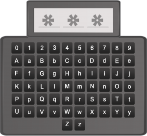 Abbildung 3: 3-stelliges Passwort aus 62 Zeichen