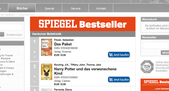 Bestseller-Widget