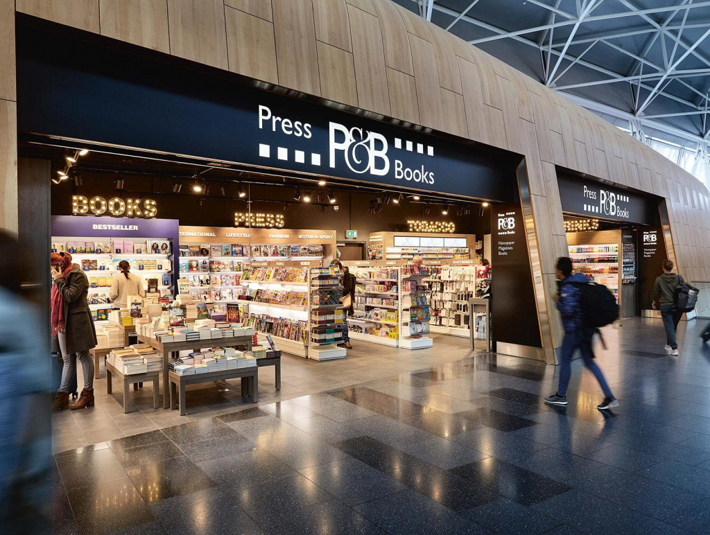Press-&-Books-Filiale am Flughafen Frankfurt (Foto: Valora)