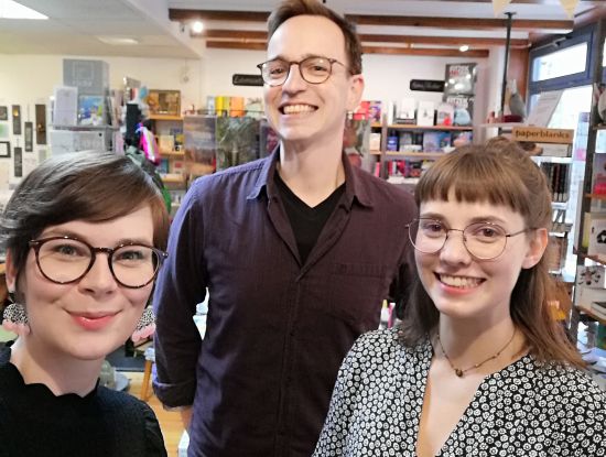 Tina Lohrenz, Tilo Tambach und Lene Gläser vom Buchladen reingelesen (Foto: Der Buchladen reingelesen)
